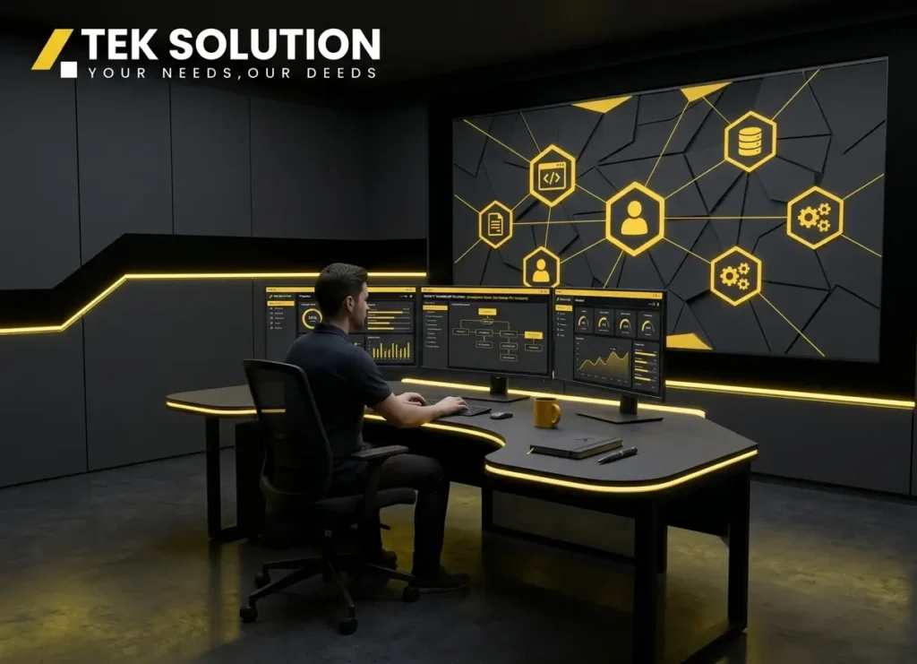 Custom solutions development for tailored business software and digital solutions