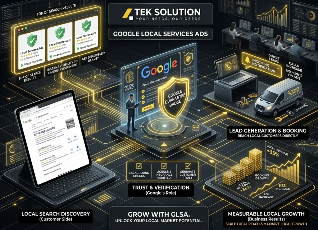 Google Local Services Ads campaign for local business leads