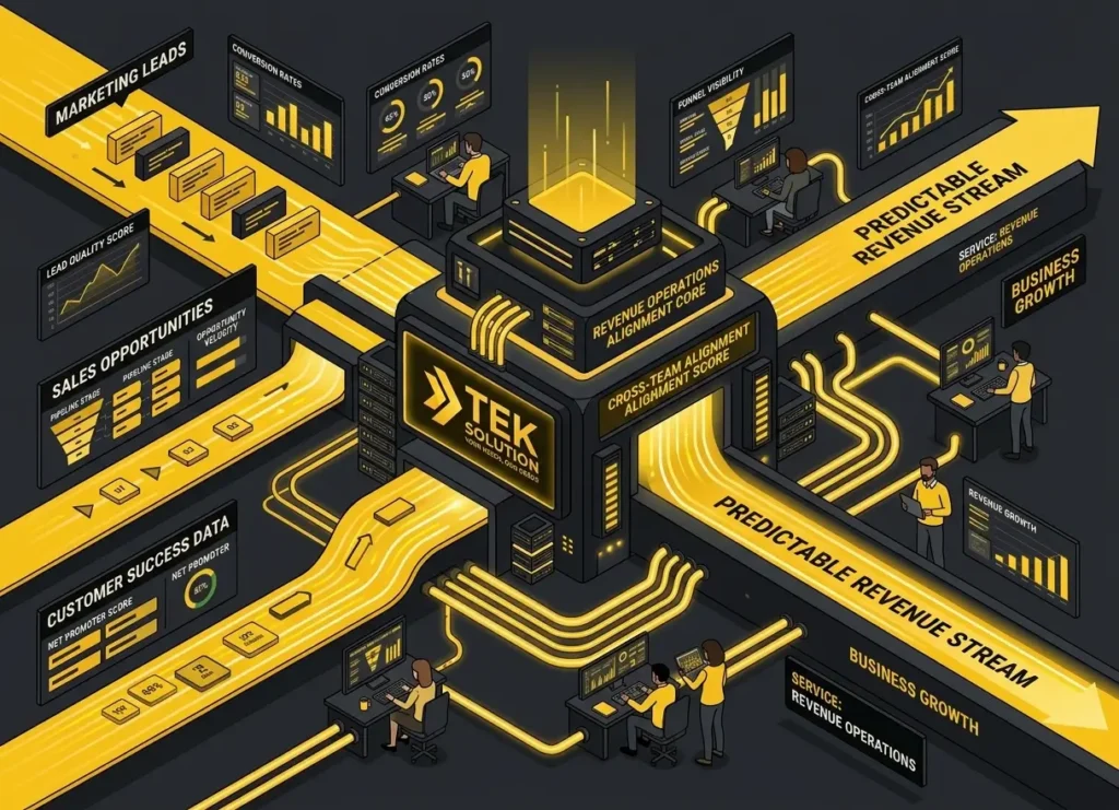 Revenue operations services for aligning sales marketing and customer success