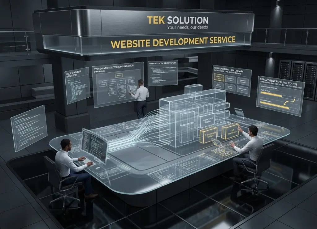 Website development services for responsive and professional business websites