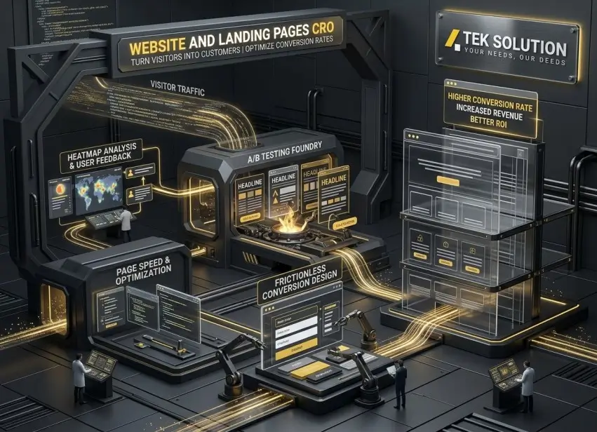 Website and landing page CRO services for improving conversions and user experience